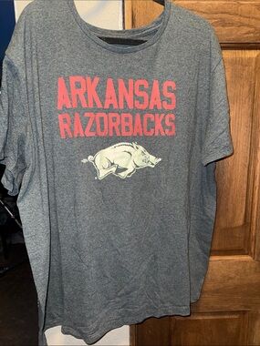Kids Gray T‑Shirt with Pink Logo